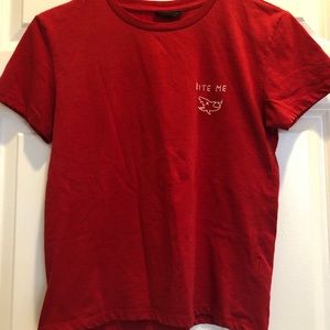 Top shop red t-shirt